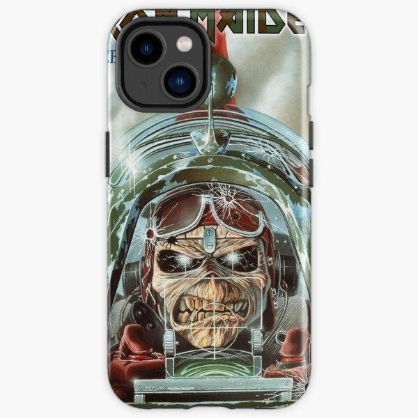 Skull Driving A Helicopter Poster iPhone Tough Case RB1208 product Offical iron maiden Merch