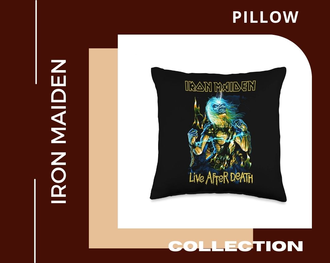 no edit iron maiden PILLOW - Iron Maiden Shop