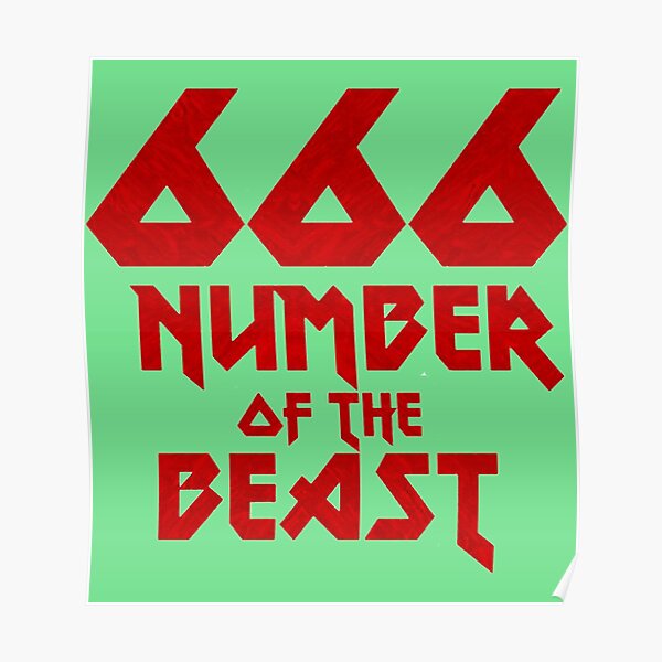 NUMBER OF THEBEATS Poster RB1208 product Offical iron maiden Merch