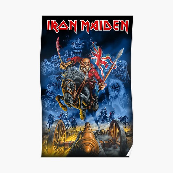 Run With The Flag American Poster Poster RB1208 product Offical iron maiden Merch