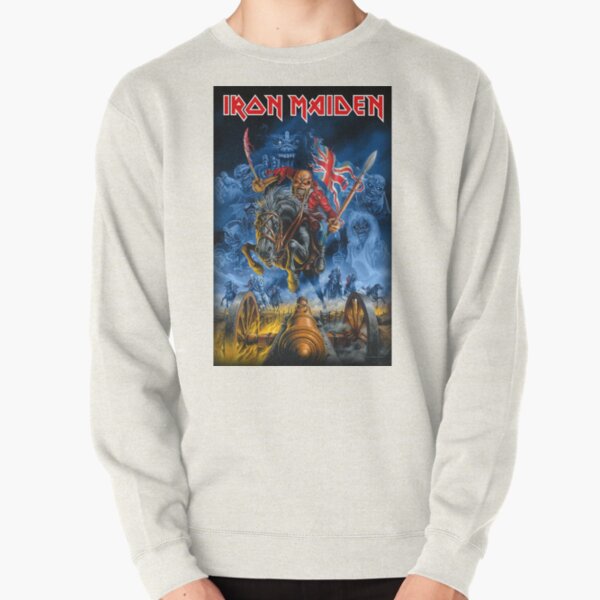 Run With The Flag American Poster Pullover Sweatshirt RB1208 product Offical iron maiden Merch