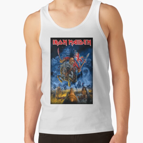 Run With The Flag American Poster Tank Top RB1208 product Offical iron maiden Merch