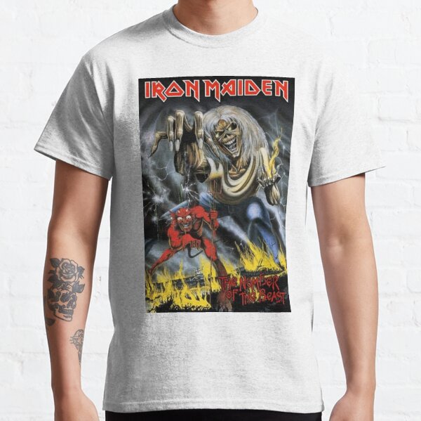 The Scary Skull Poster Classic T-Shirt RB1208 product Offical iron maiden Merch