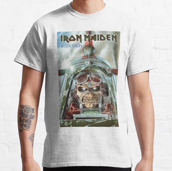 Skull Driving A Helicopter Poster Classic T-Shirt RB1208 product Offical iron maiden Merch