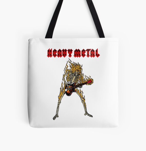 best selling - lets heavy metal All Over Print Tote Bag RB1208 product Offical iron maiden Merch
