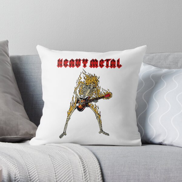 best selling - lets heavy metal Throw Pillow RB1208 product Offical iron maiden Merch