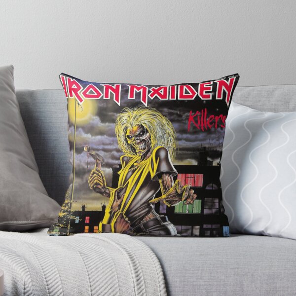 IRONMAIDEN BAND- COOL 01 POSTER Throw Pillow RB1208 product Offical iron maiden Merch