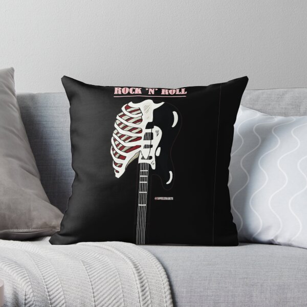 ROCK N ROLL Throw Pillow RB1208 product Offical iron maiden Merch