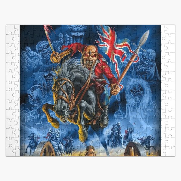 Run With The Flag American Poster Jigsaw Puzzle RB1208 product Offical iron maiden Merch